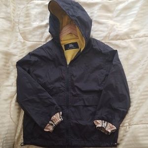 Pre loved boys Burberry Navy Blue Rain Jacket!